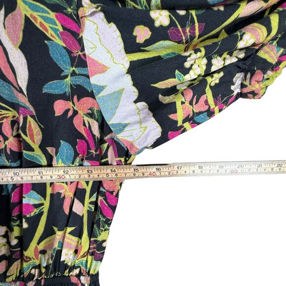 Anthropologie Conditions Apply Maxi Dress Puff Sleeve Open Back Cottagecore | S - Picture 8 of 15